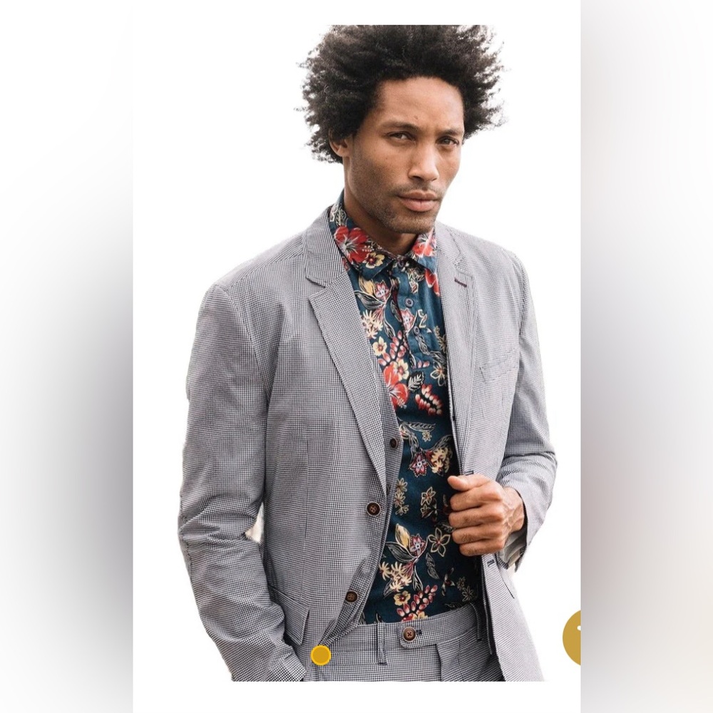 Nifty Genius Kurt Stretch Gingham Seersucker Blazer
